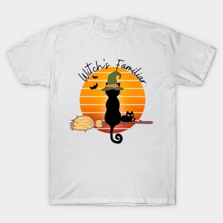 Witchy Black Cat Familiar T-Shirt